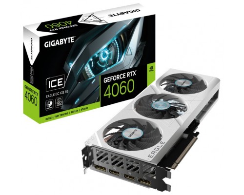 TARJETA GRAFICA GIGABYTE RTX 4060 EAGLE OC ICE 8GB GDDR6